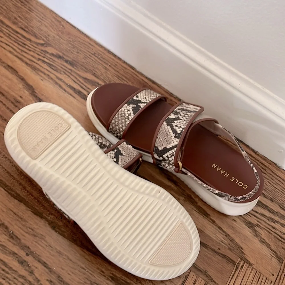 Cole Haan Snakeskin Comfort Sandals